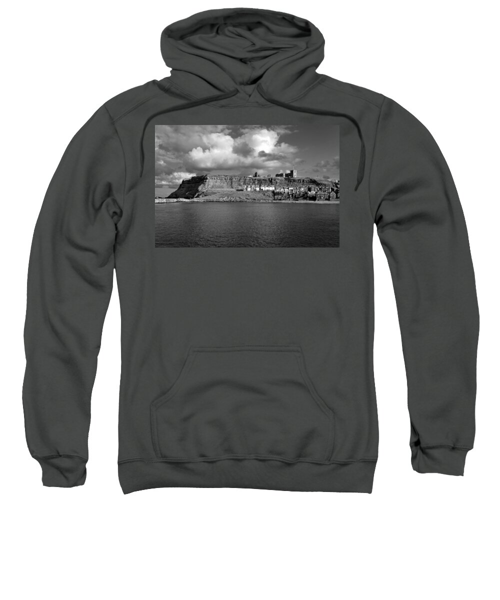 Britain Sweatshirt featuring the photograph The Imposing East Cliff - Whitby by Rod Johnson