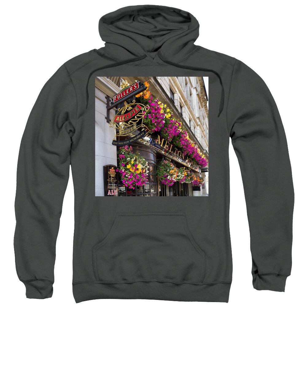 Pub Sweatshirt featuring the photograph The Melton Mowbray by Shirley Mitchell