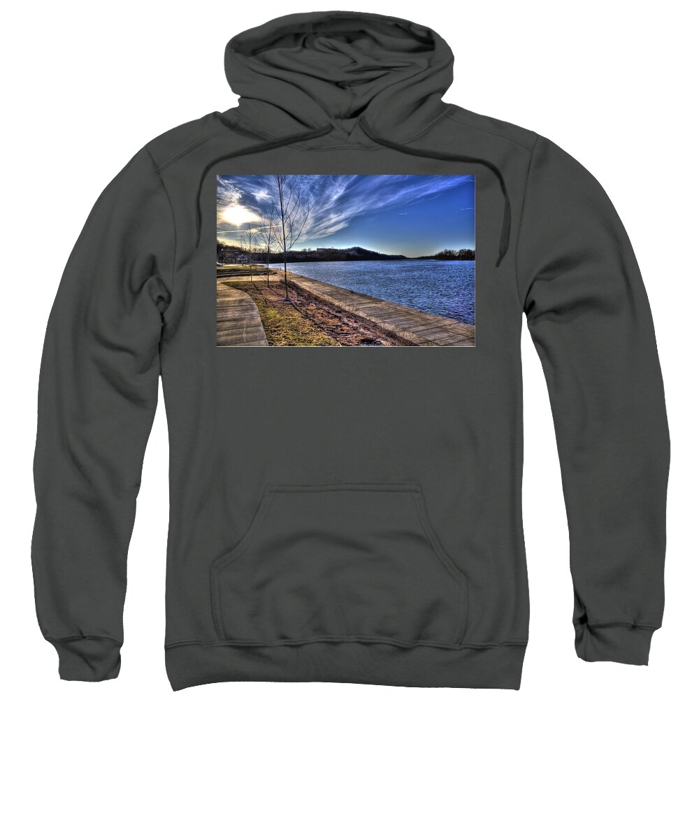 Parkersburg Sweatshirt featuring the photograph The Ohio River by Jonny D