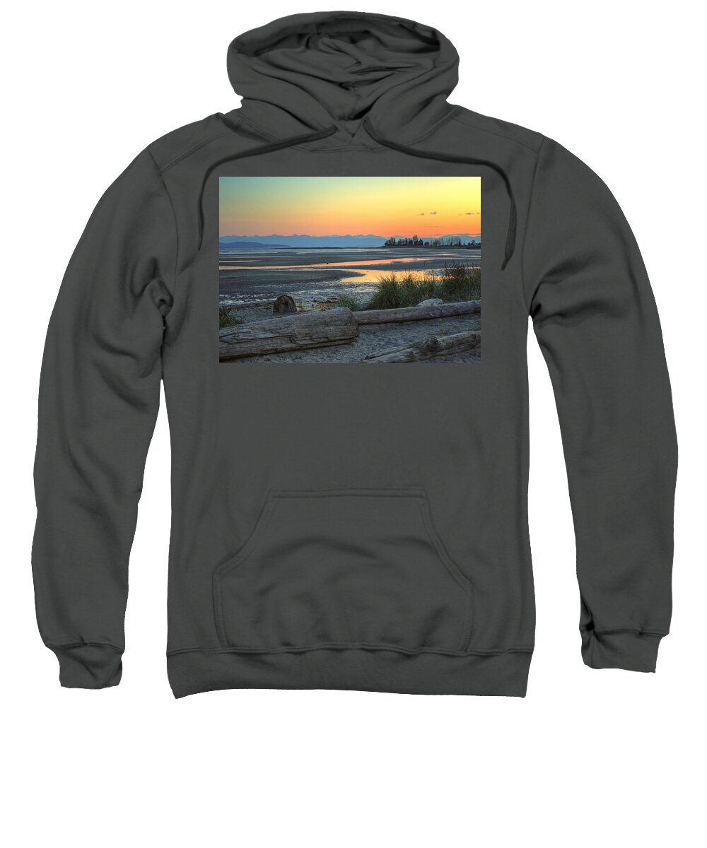 Landscape Sweatshirt featuring the photograph The Tide is Low by Randy Hall