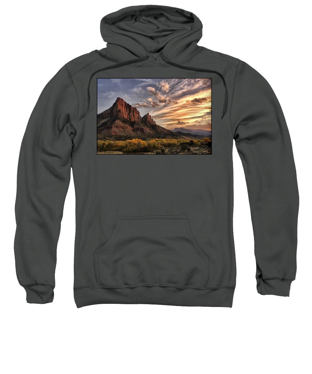 Landscape Sweatshirt featuring the photograph The Watchman by Erika Fawcett