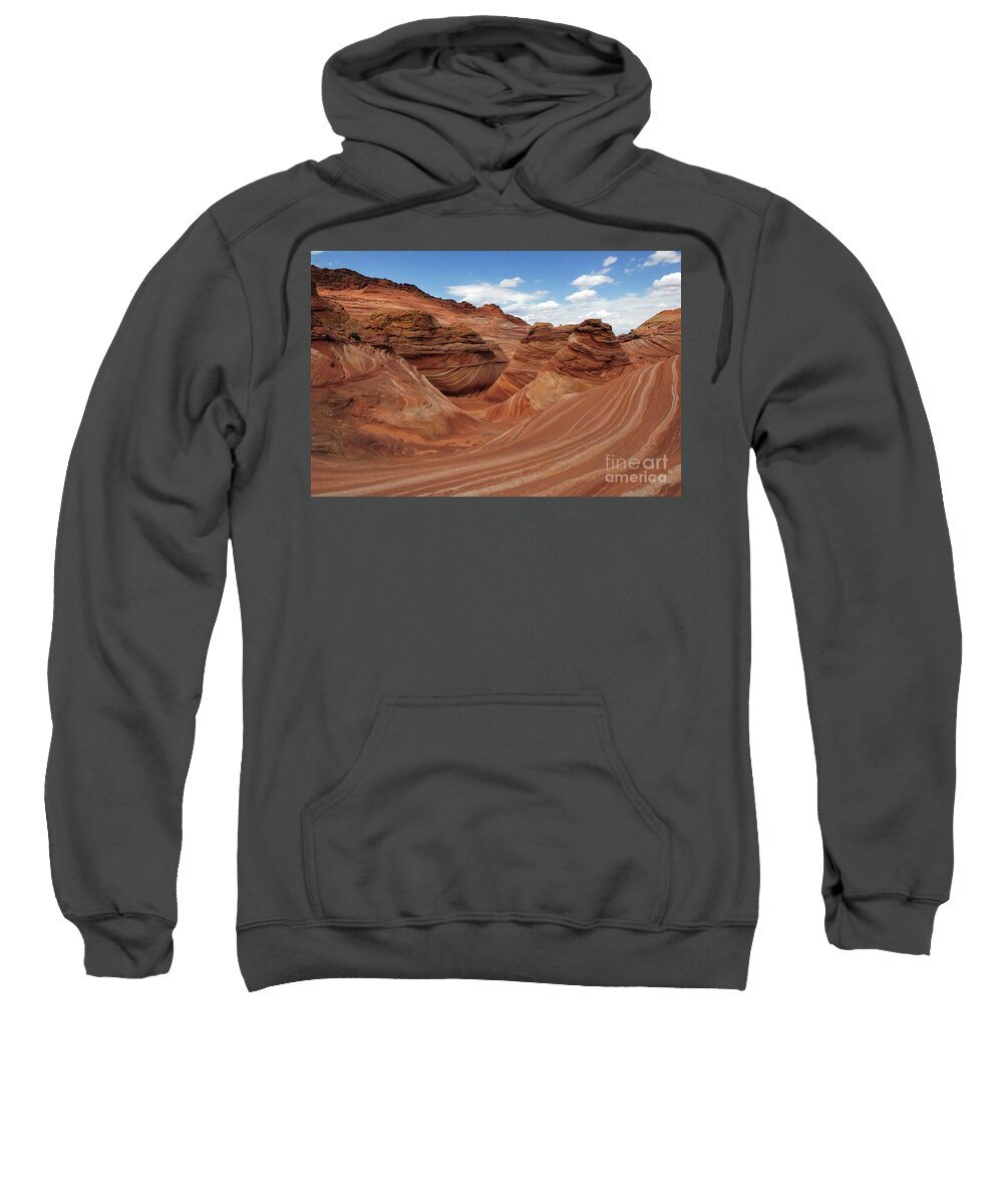 The Wave Sweatshirt featuring the photograph The Wave Center Of The Universe by Bob Christopher