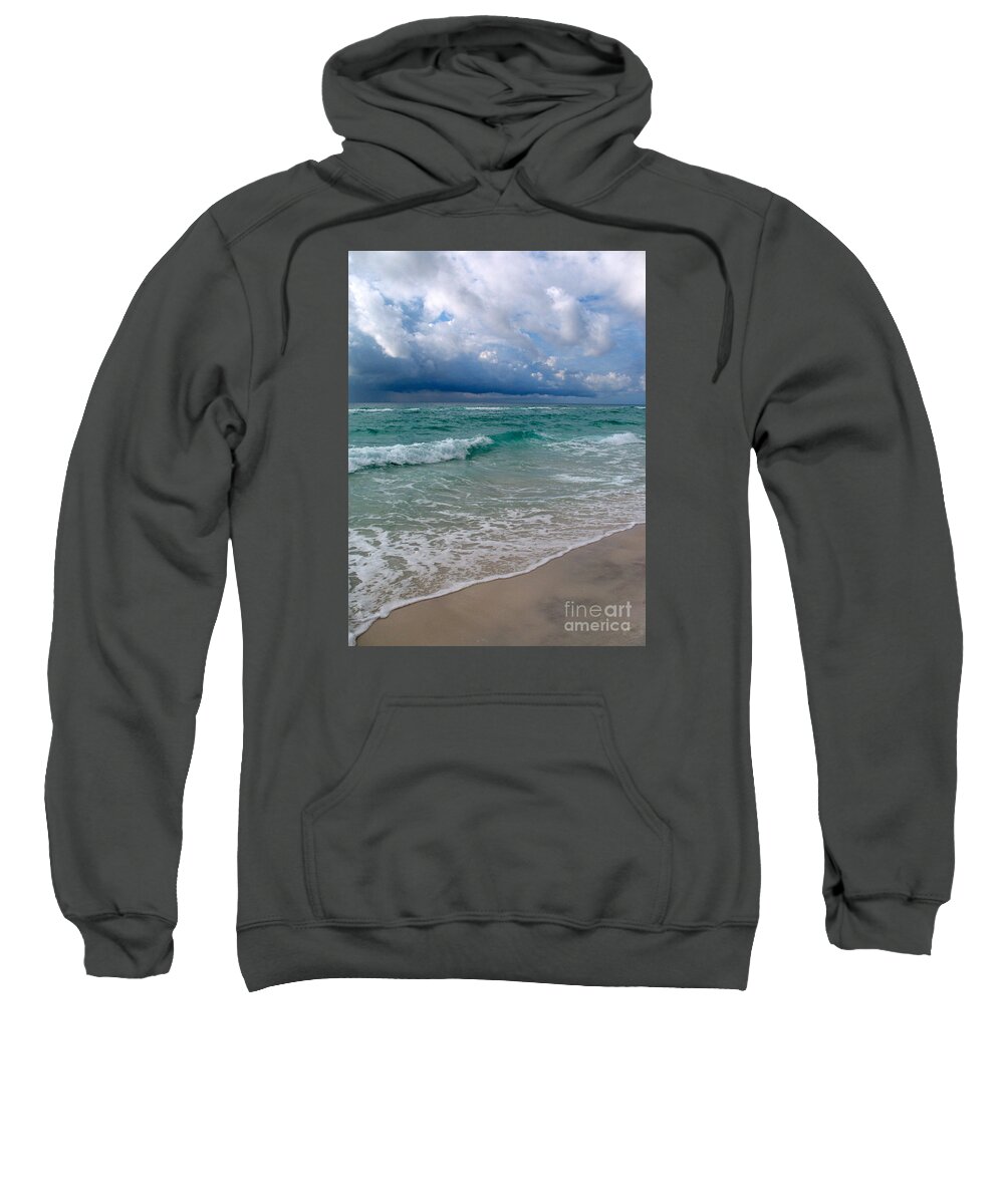 Storm Sweatshirt featuring the photograph Thunderstorm Arrives by Christiane Schulze Art And Photography
