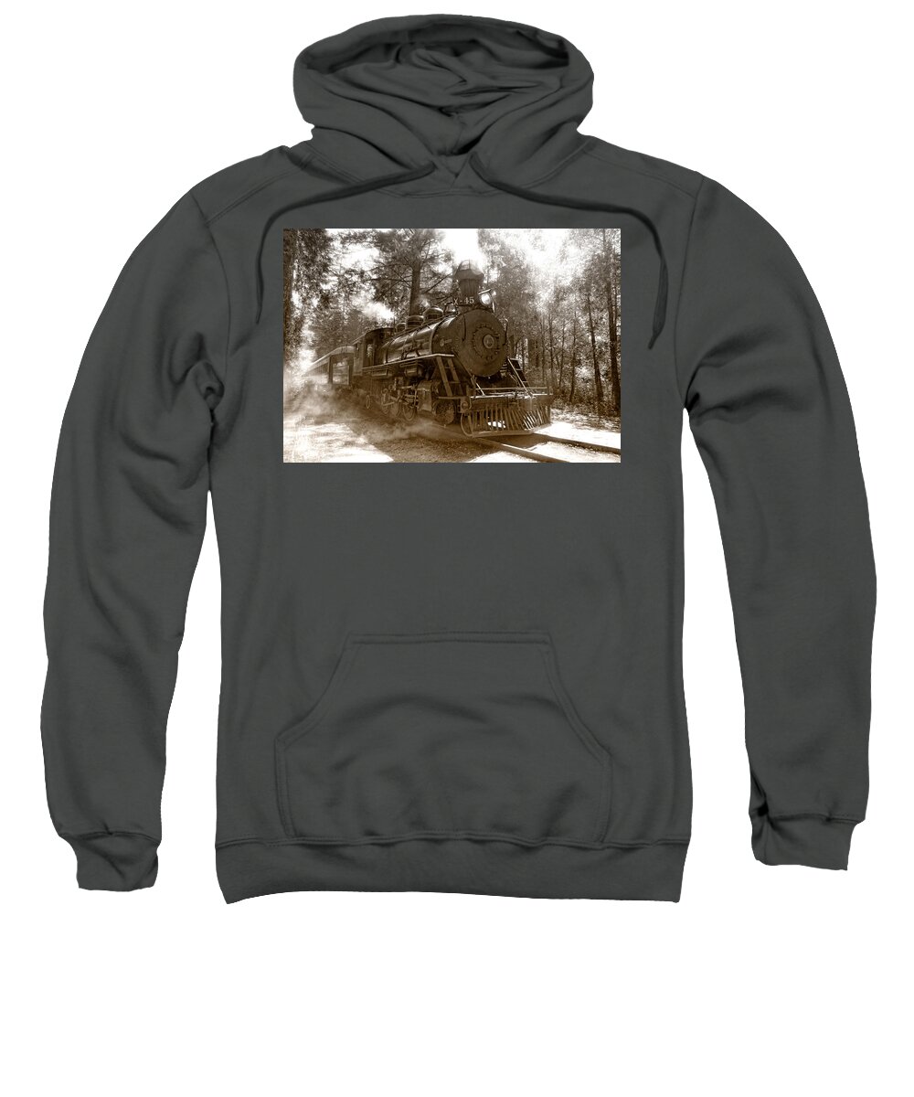 Locomotive Sweatshirt featuring the photograph Time Traveler by Donna Blackhall