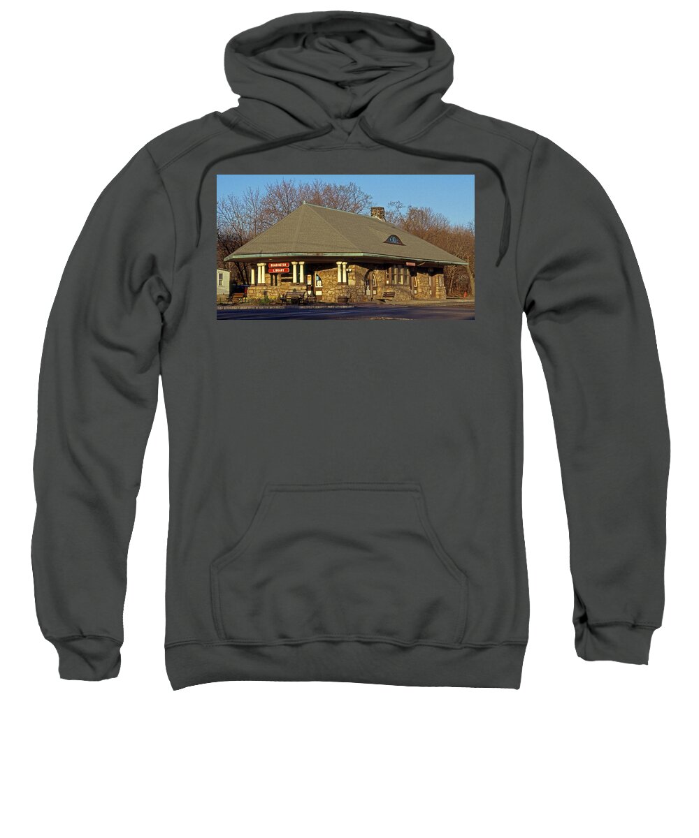 Scenic Tours Sweatshirt featuring the photograph Train Stations And Libraries by Skip Willits
