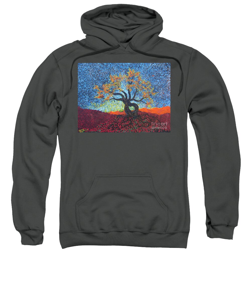 Impressionism Sweatshirt featuring the painting Tree Of Heart by Stefan Duncan