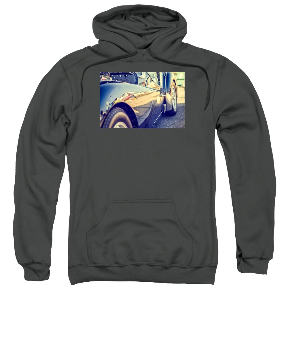 Road Sweatshirt featuring the photograph Triumph TR3 by Spikey Mouse Photography