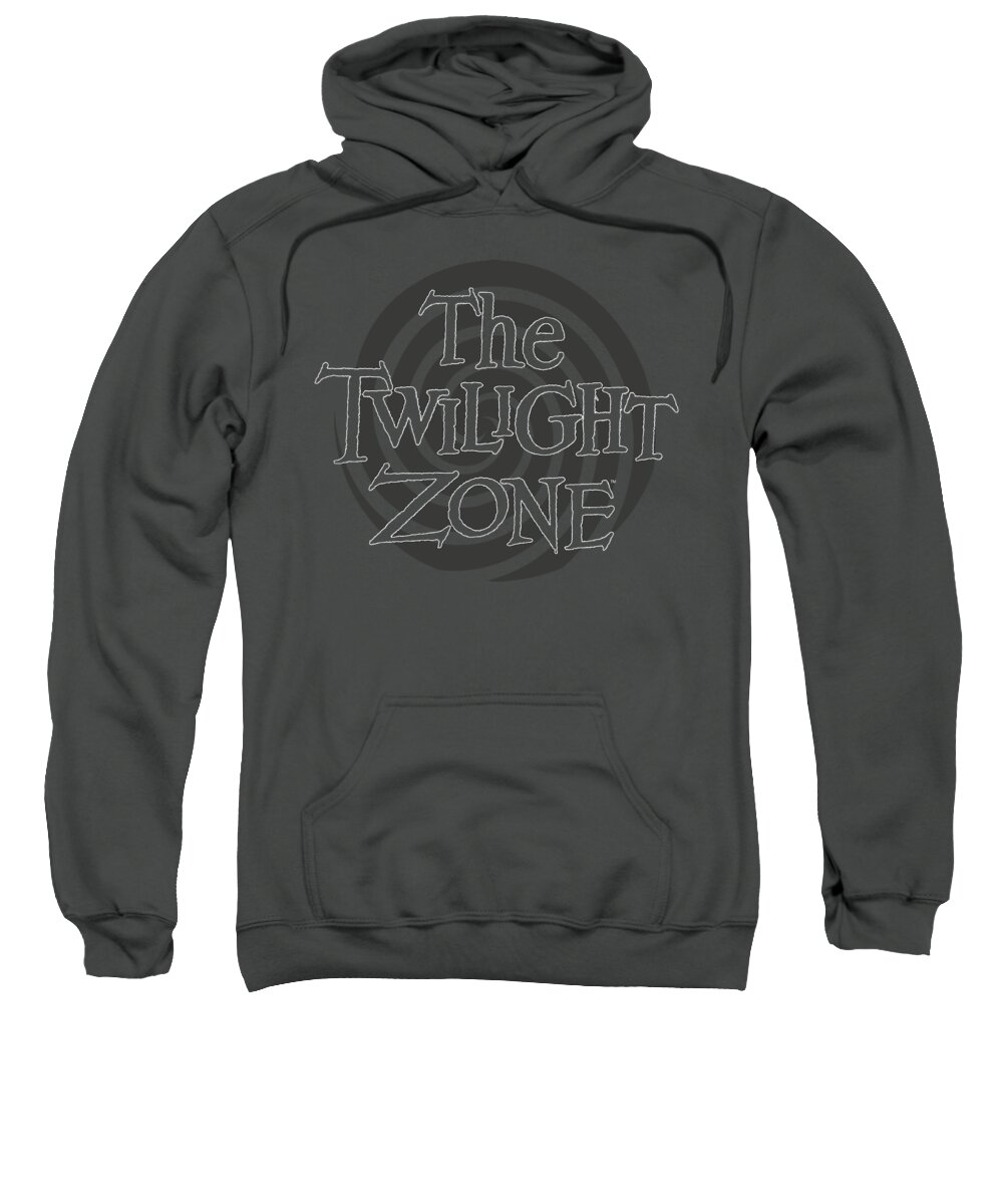  Sweatshirt featuring the digital art Twilight Zone - Spiral Logo by Brand A