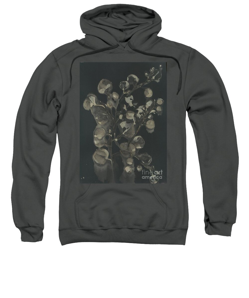 Geraniums Sweatshirt featuring the painting Twists and Turns 2 by Sherry Harradence