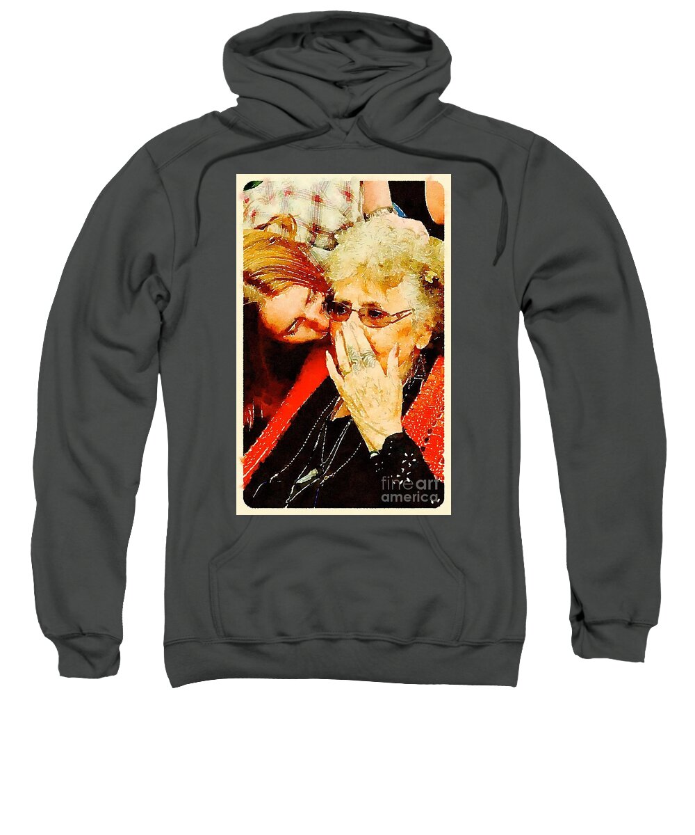 Painting Sweatshirt featuring the painting Unconditional by Vix Edwards