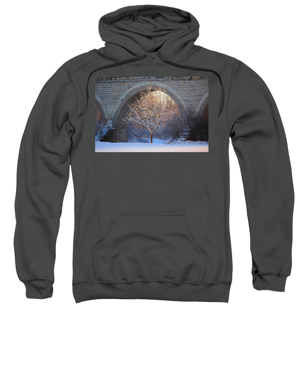 Sunrise Sweatshirt featuring the photograph Under the Bridge by Viviana Nadowski