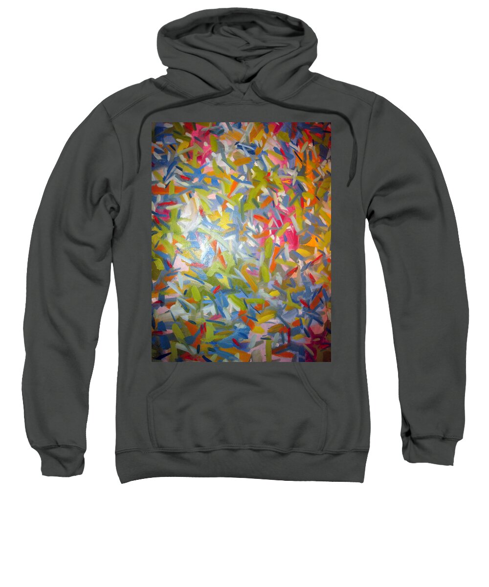 Landscape Sweatshirt featuring the painting Untitled #21 by Steven Miller