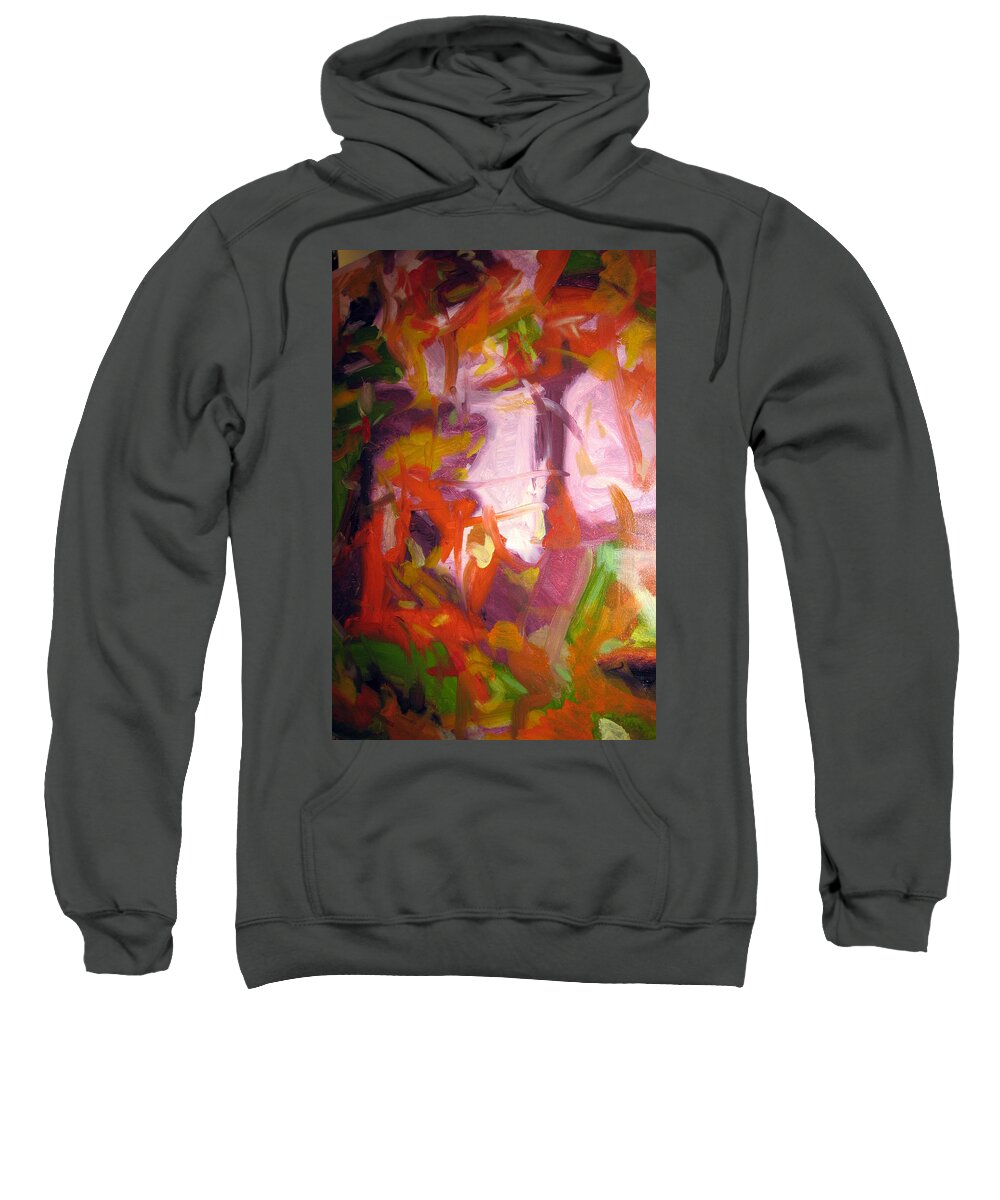 Landscape Sweatshirt featuring the painting Untitled #7 by Steven Miller