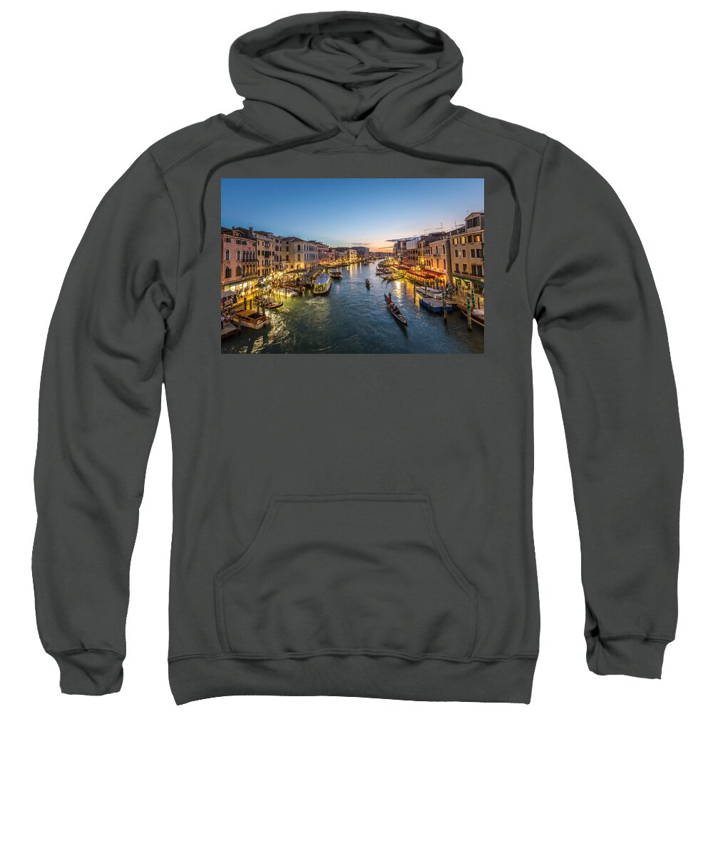 Rialto Bridge Sweatshirt featuring the photograph Venice by John Angelo Lattanzio