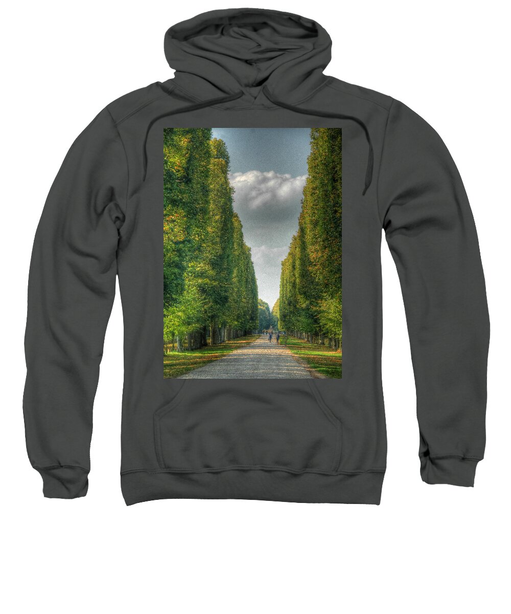 Versailles Sweatshirt featuring the photograph Versailles Promenade by Michael Kirk