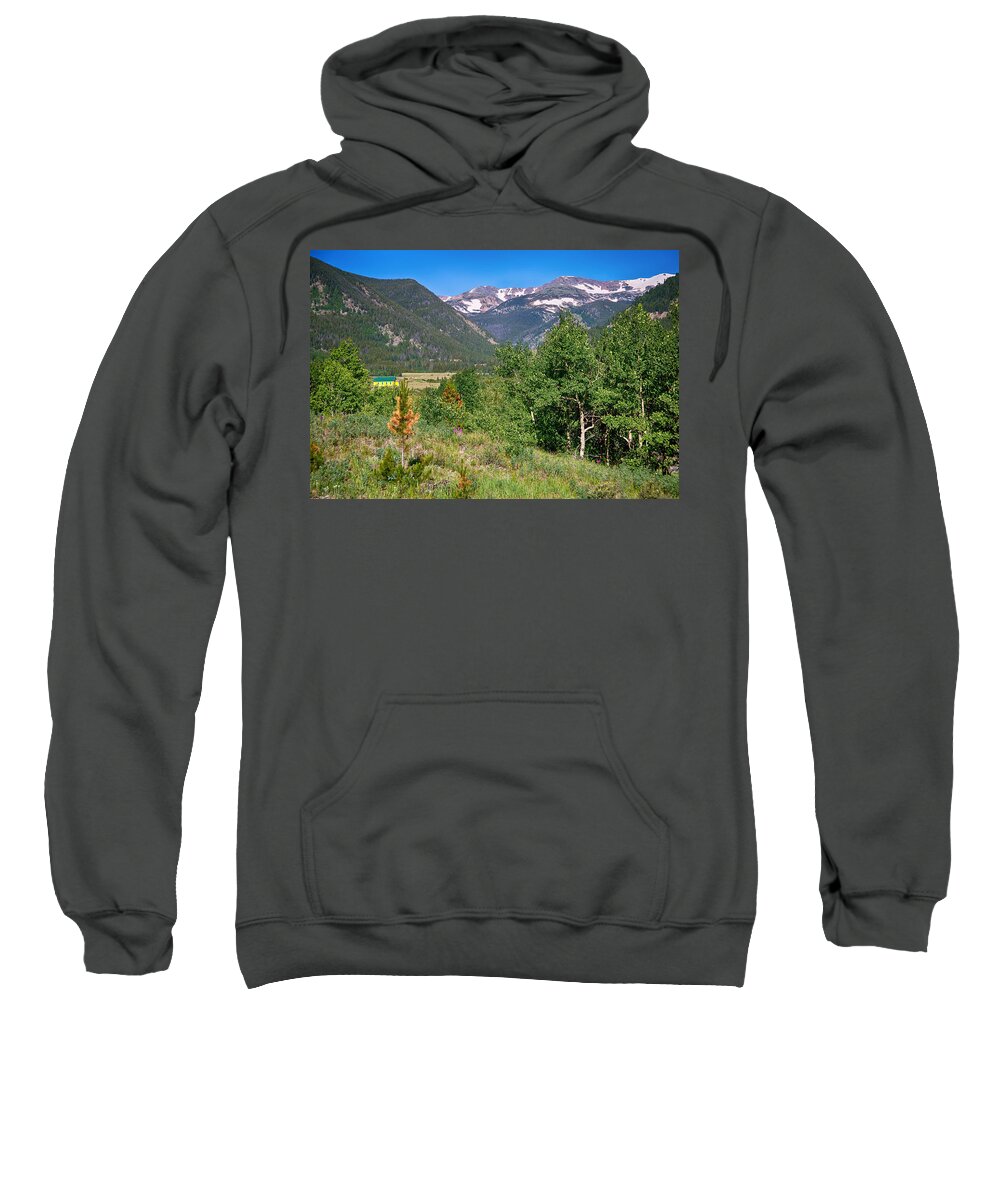 Scenic Sweatshirt featuring the photograph View From Tolland Colorado by James BO Insogna