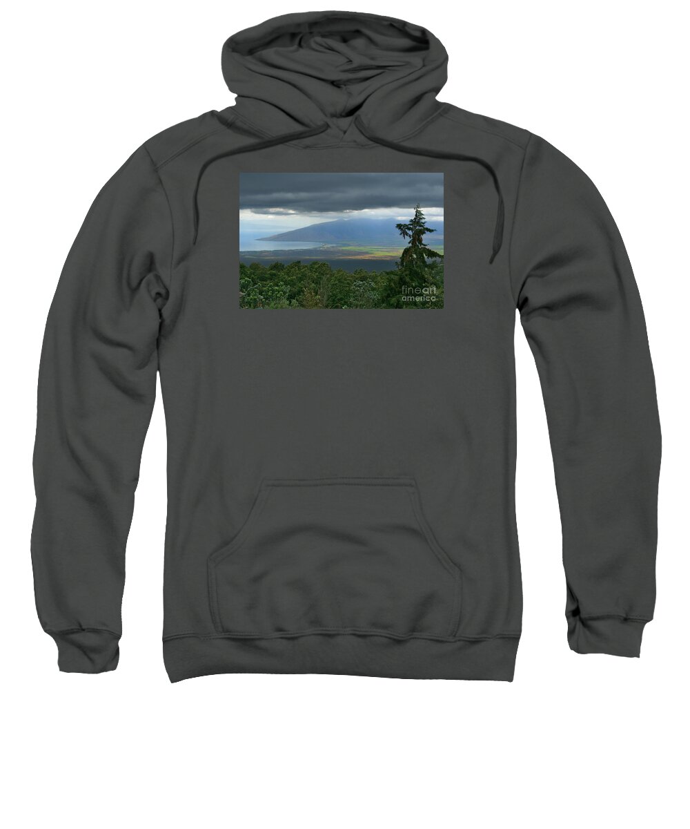 Aloha Sweatshirt featuring the photograph Waipoli Kula view of West Maui from Haleakala by Sharon Mau