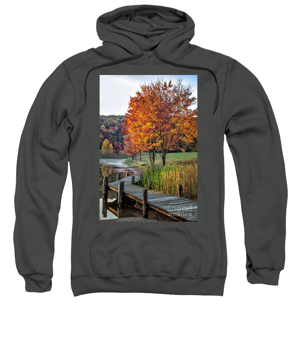2012 Sweatshirt featuring the photograph Walk Into Fall by Ronald Lutz