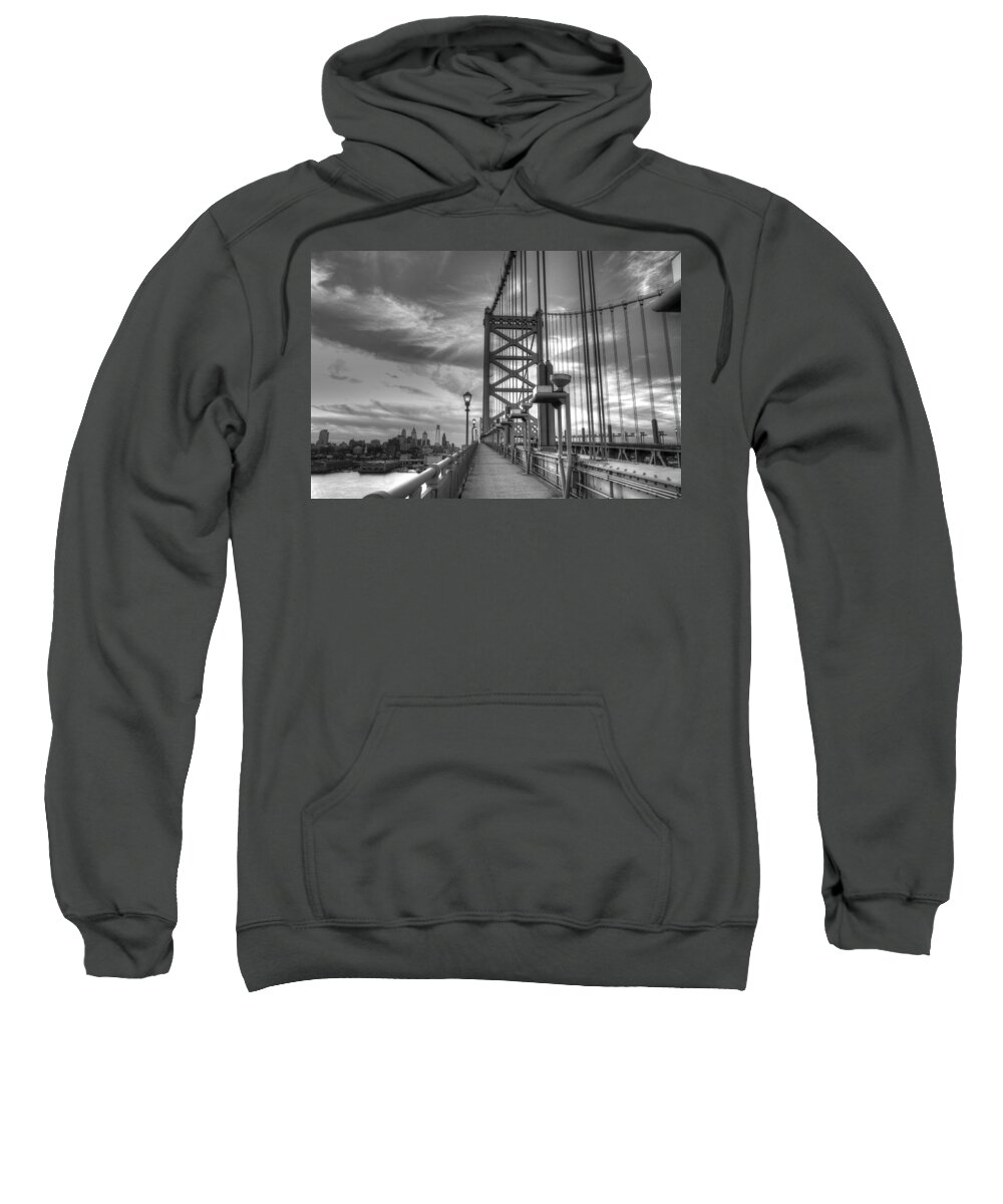 Philadelphia Sweatshirt featuring the photograph Walking to Philadelphia by Jennifer Ancker