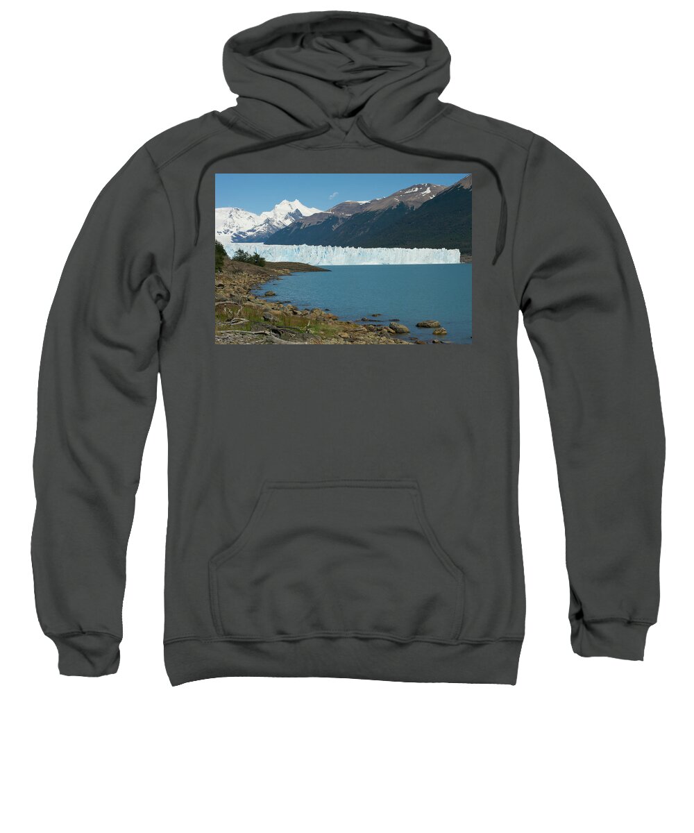 Patagonia Sweatshirt featuring the photograph White Glacier by Richard Gehlbach