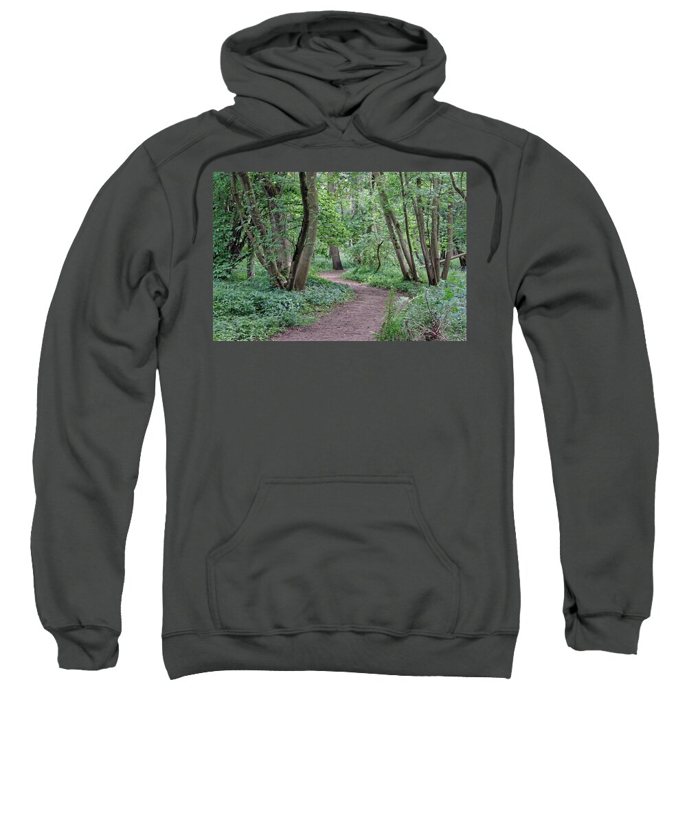 Woodland Path Sweatshirt featuring the photograph Woodland Path by Tony Murtagh