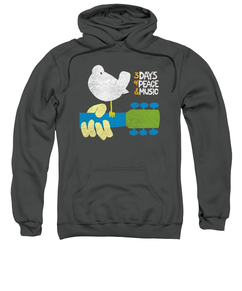  Sweatshirt featuring the digital art Woodstock - Perched by Brand A