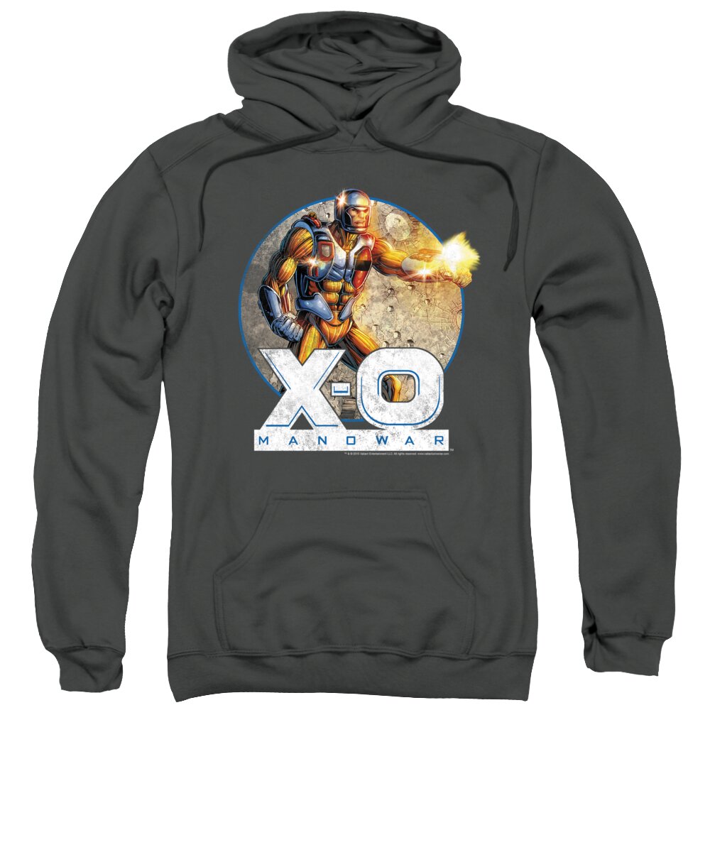  Sweatshirt featuring the digital art Xo Manowar - Vintage Manowar by Brand A