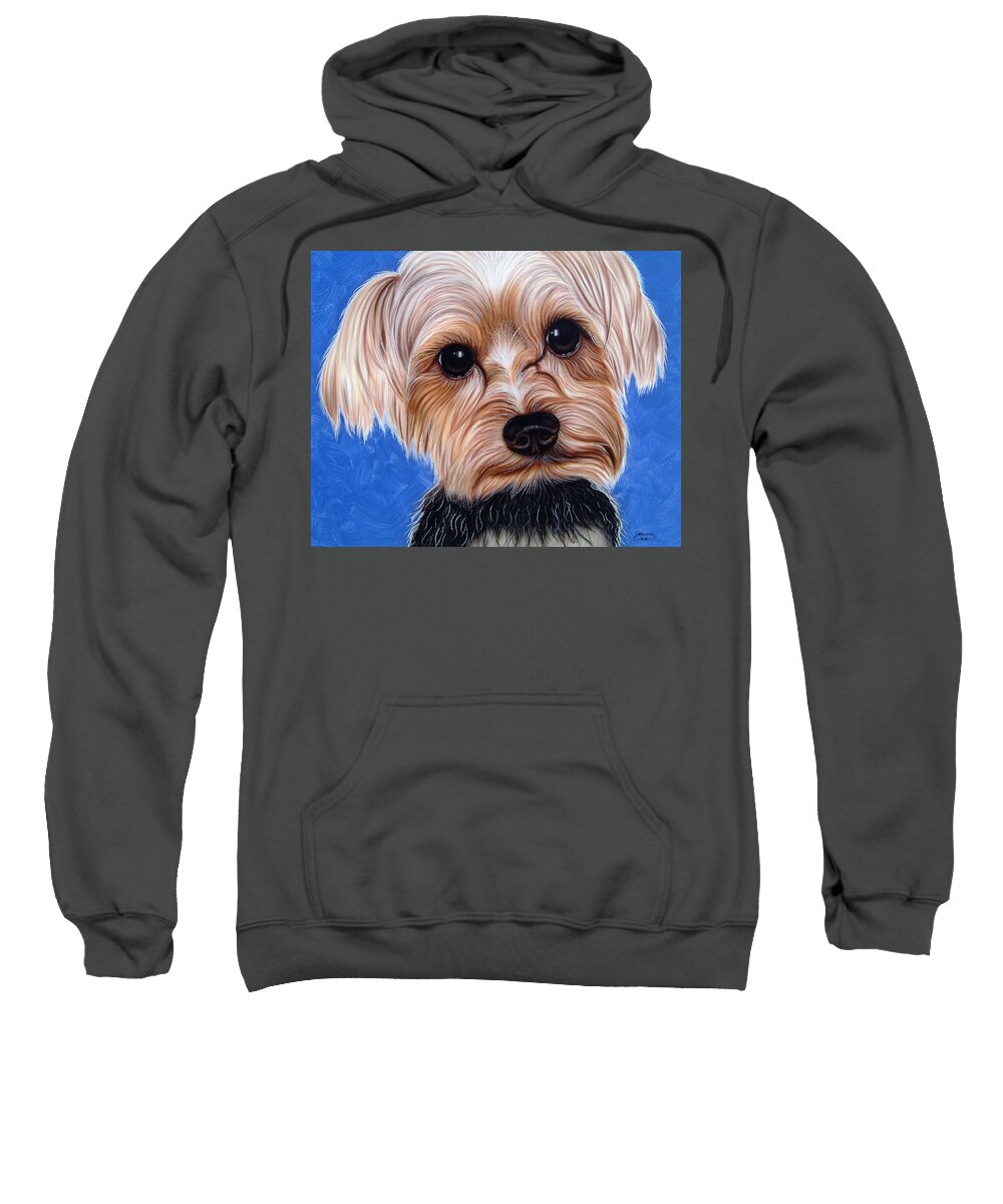 Small Dogs/toy Dogs/dogs/small Pets/cute Sweatshirt featuring the painting Terrier #1 by Dan Menta
