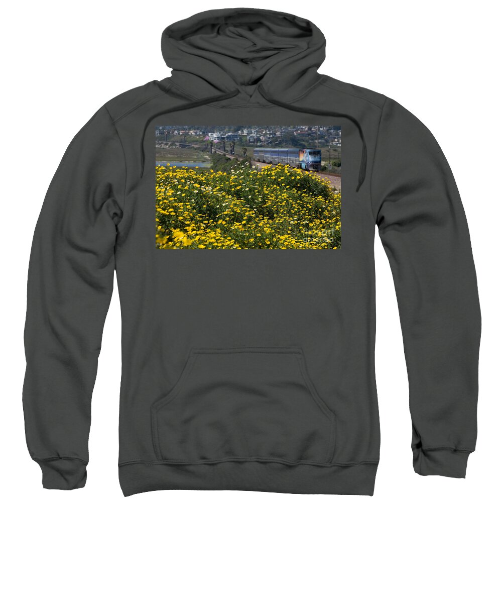 Wildflowers Sweatshirt featuring the photograph California wildflowers #2 by Daniel Knighton