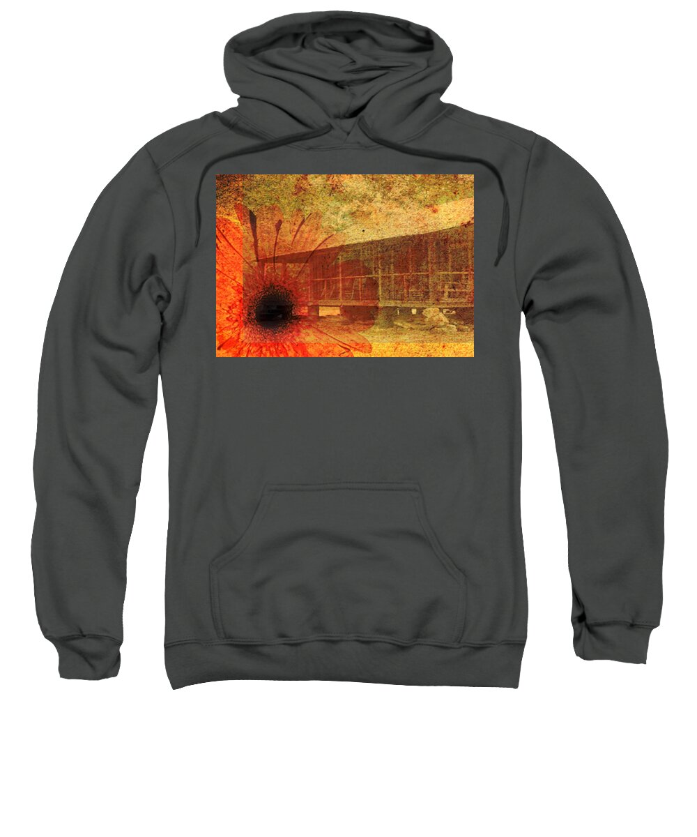 Memories Sweatshirt featuring the photograph Faded Memories by Judy Hall-Folde