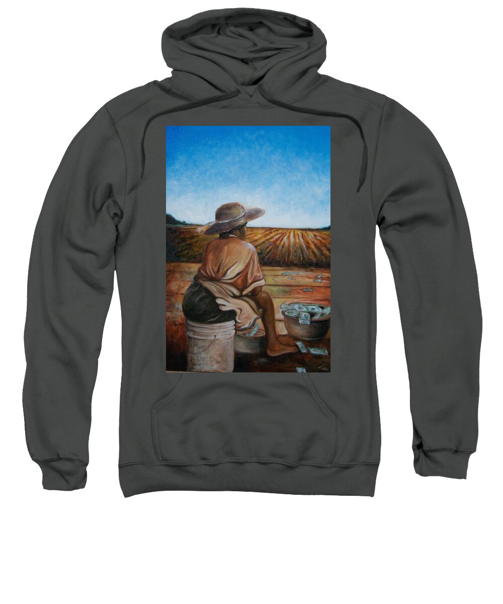 African American Art Sweatshirt featuring the painting Life Is Good by Emery Franklin