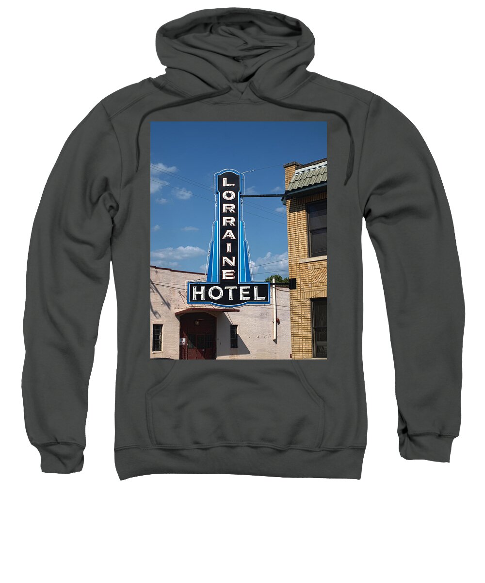 Memphis Sweatshirt featuring the photograph Lorraine Hotel Sign by Joshua House