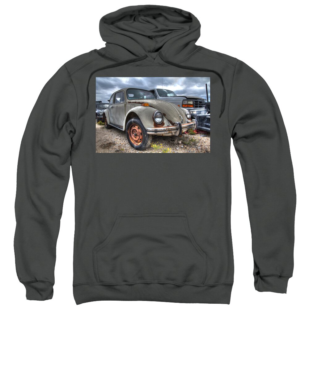 Volkswagen Sweatshirt featuring the photograph Old VW Beetle by Jonathan Davison