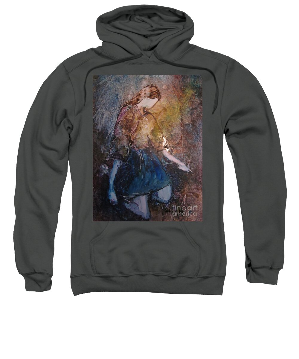 Woman Sweatshirt featuring the painting Amazing Grace by Deborah Nell