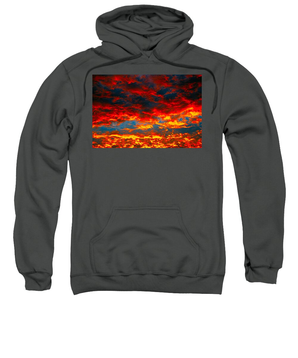 Red Clouds Sweatshirt featuring the photograph Red Clouds by Dragan Kudjerski