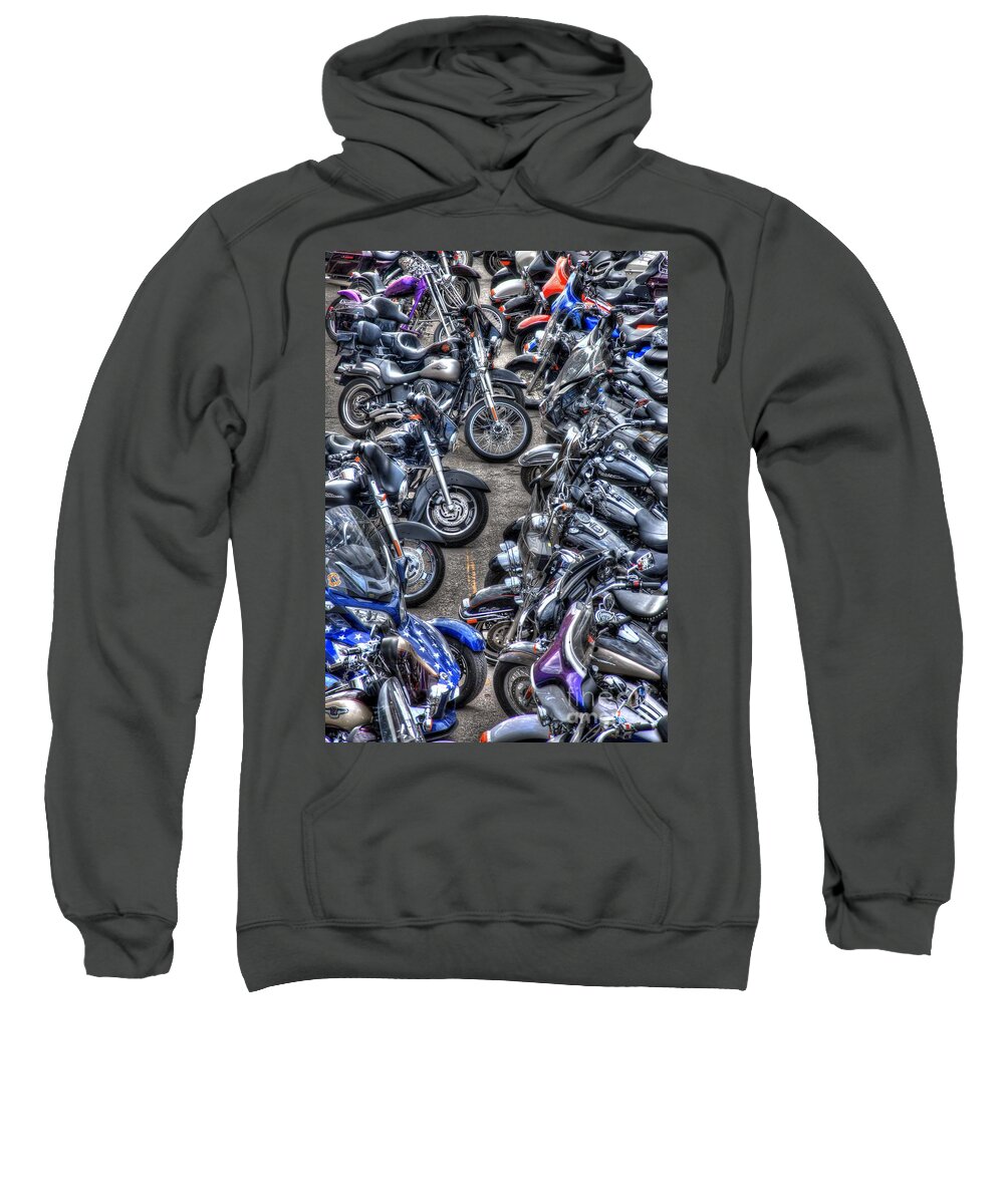 Harley Davidson Sweatshirt featuring the photograph Ride And Shine by Anthony Wilkening