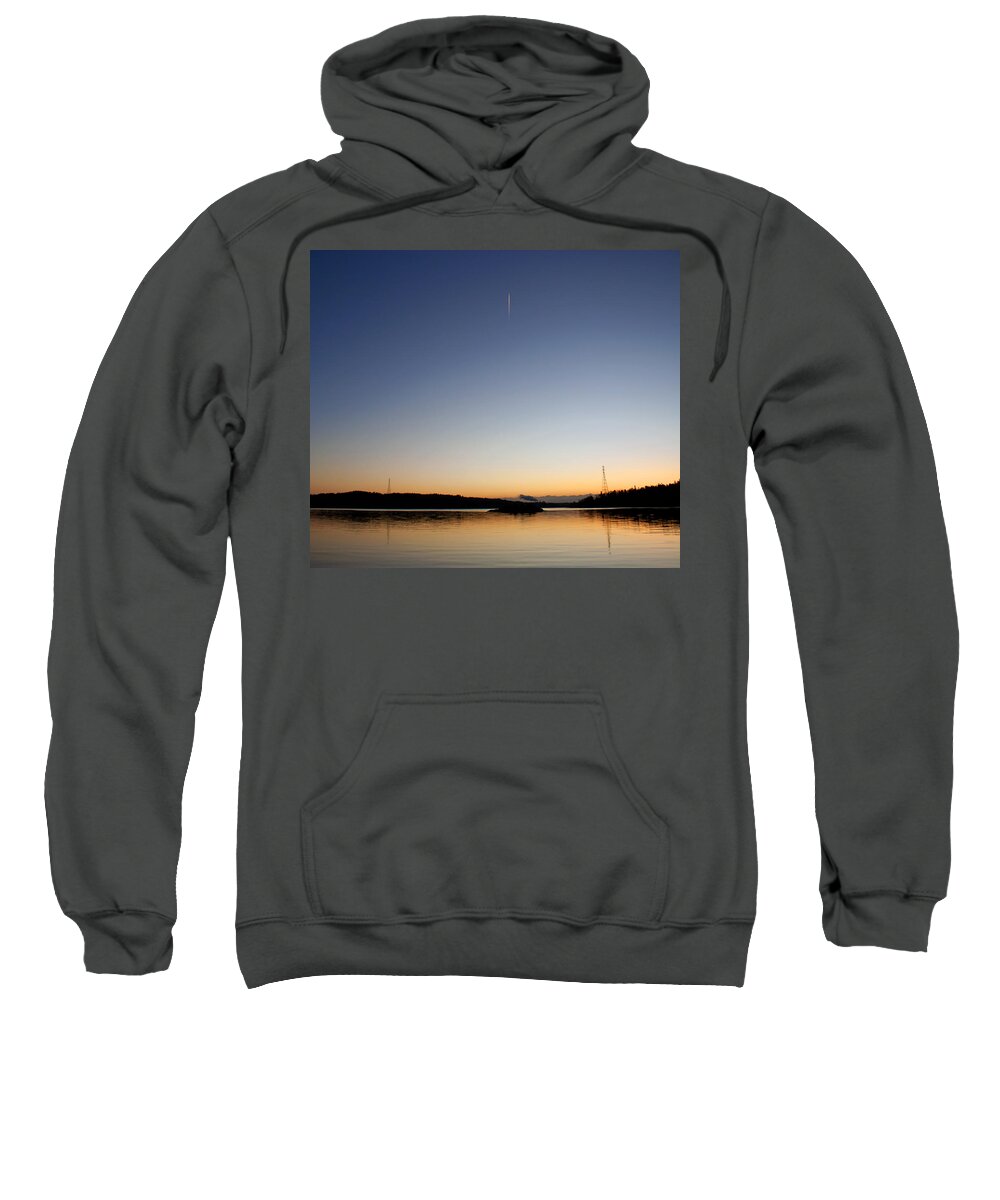 Water Sweatshirt featuring the photograph Riverside Dawn by Jeff Galbraith
