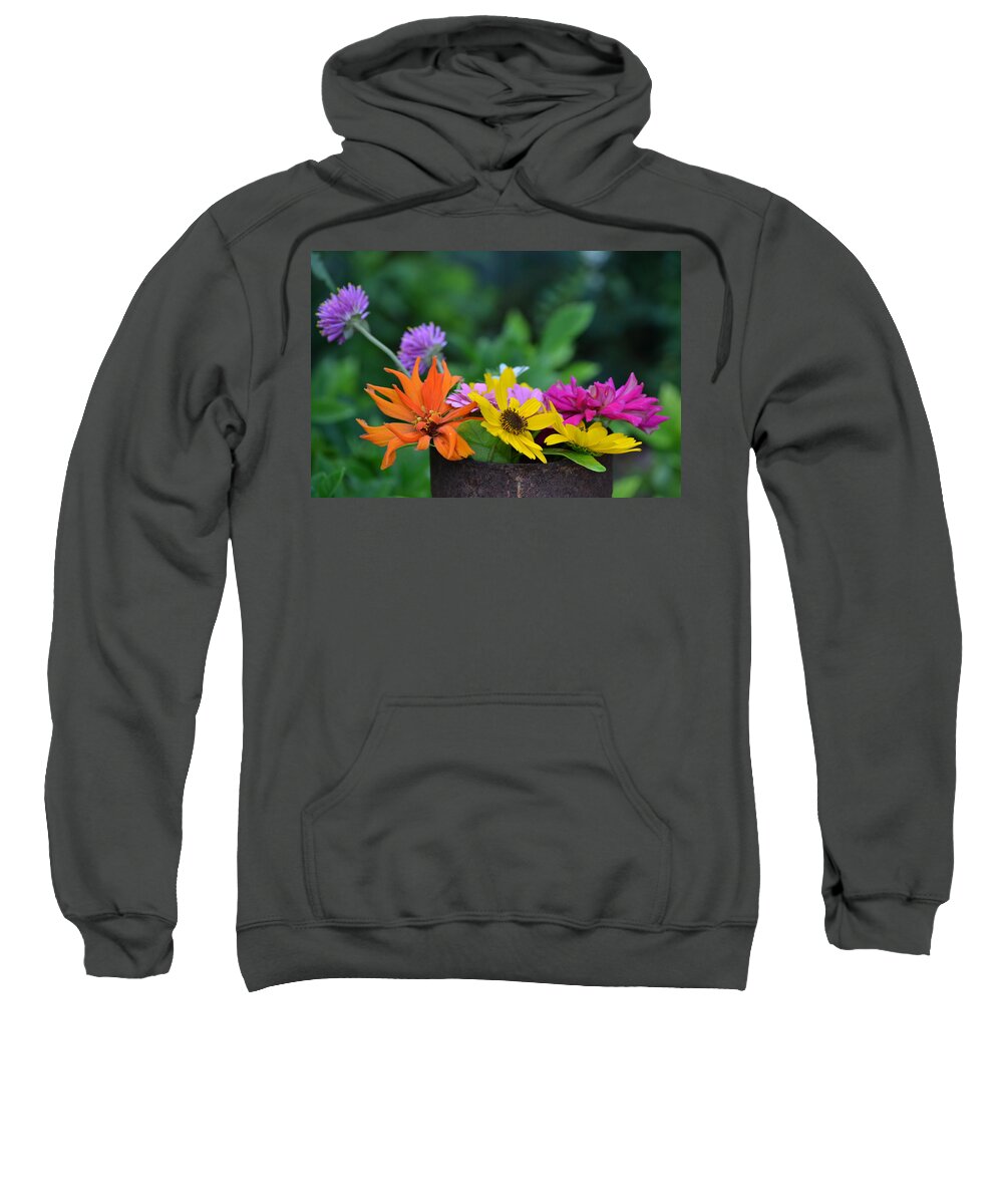 Flower Sweatshirt featuring the photograph Rusted Beauty by Melanie Moraga