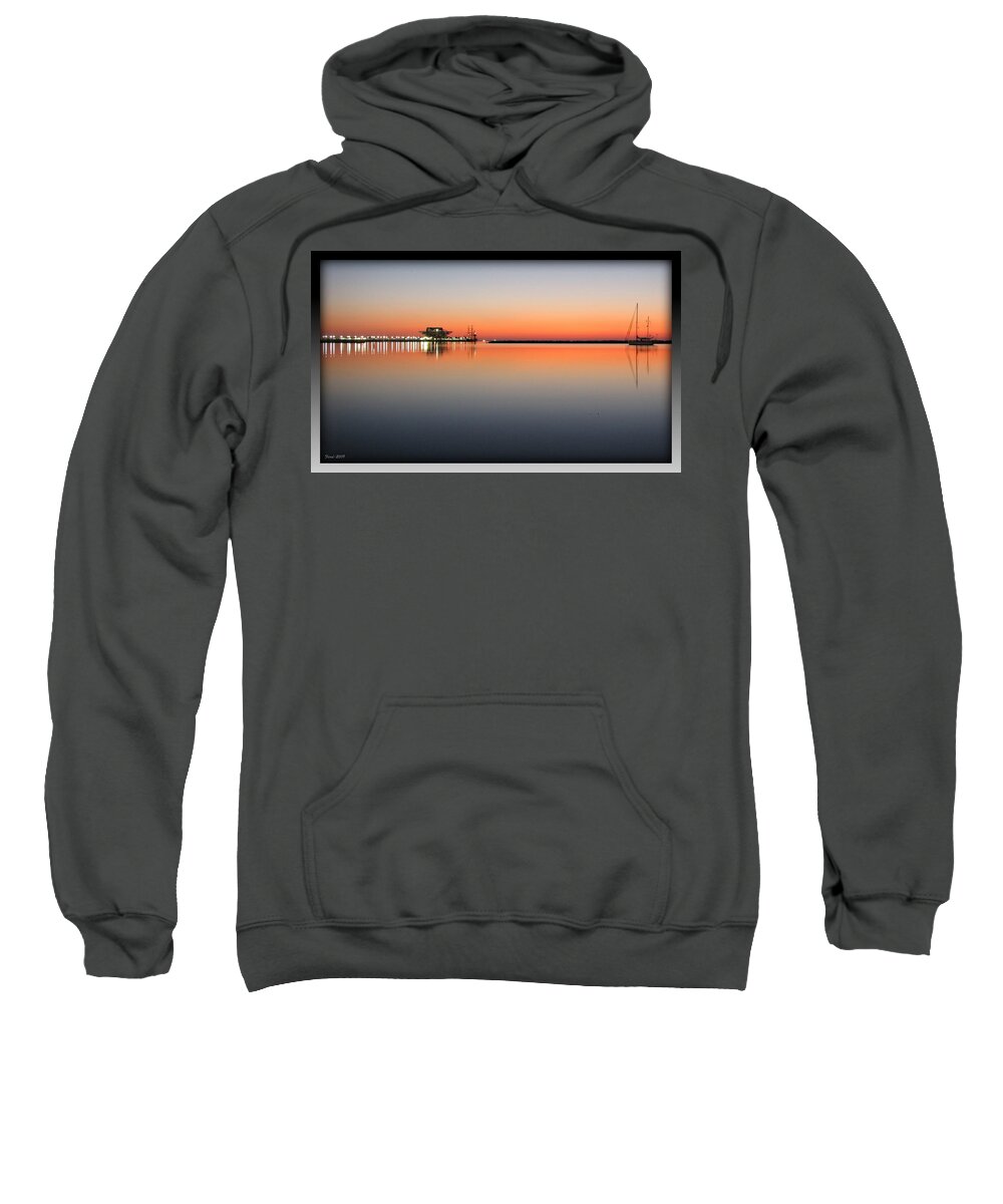 St Sweatshirt featuring the photograph St. Pete Sunrise by Farol Tomson