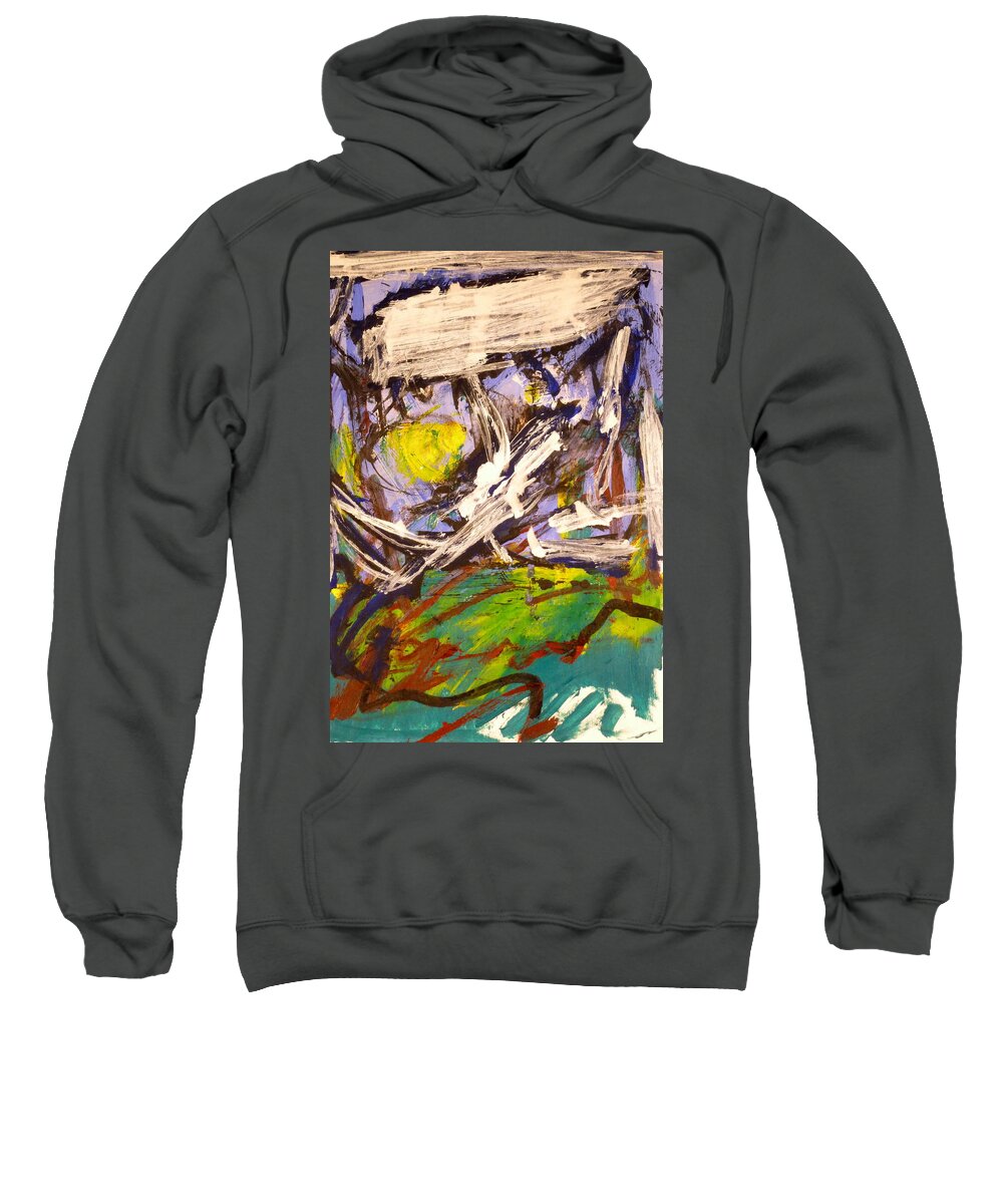  Landscape Sweatshirt featuring the painting Sunrise Bernal Heights by JC Armbruster
