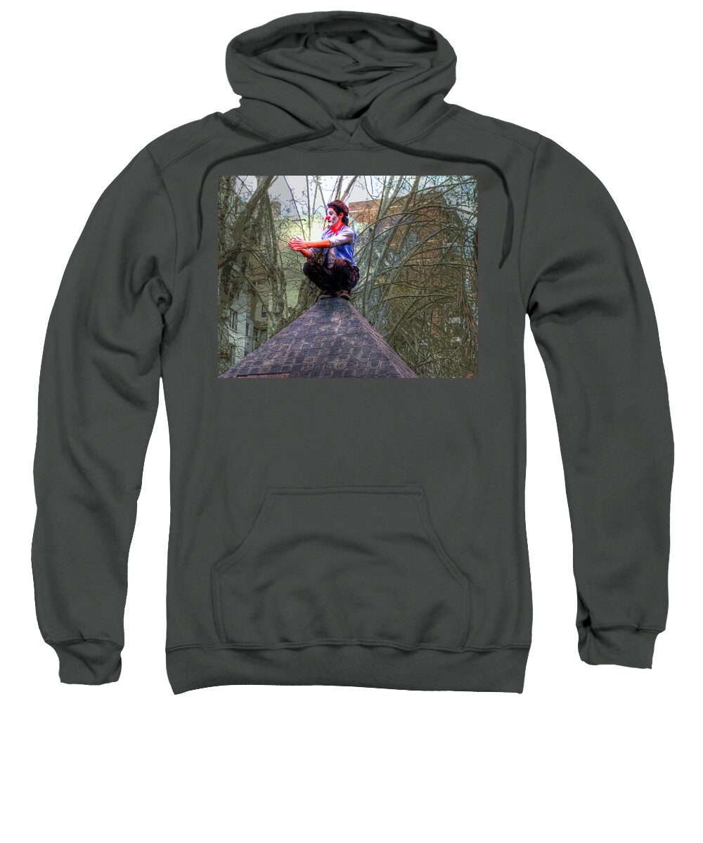 Clown Sweatshirt featuring the photograph The Clown by Francisco Colon