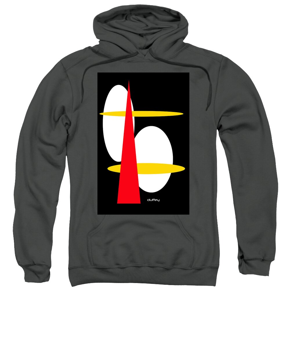 Post Constructivism/geometric Digital Drawings Sweatshirt featuring the photograph Untitled Ch 11 by Doug Duffey