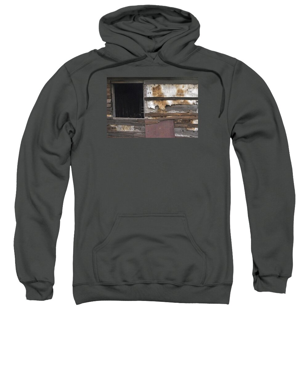 Old Sweatshirt featuring the photograph Weathered Shed by David Kleinsasser