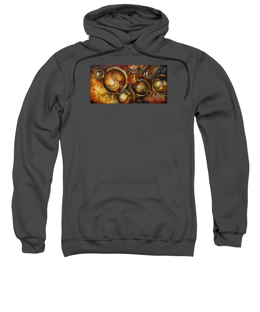 Abstract Sweatshirt featuring the painting ' Scrambling Time ' by Michael Lang
