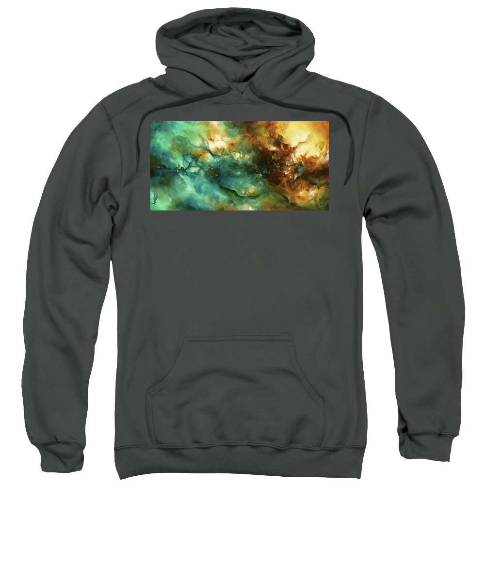 Abstract Sweatshirt featuring the painting ' Alluring Space ' by Michael Lang