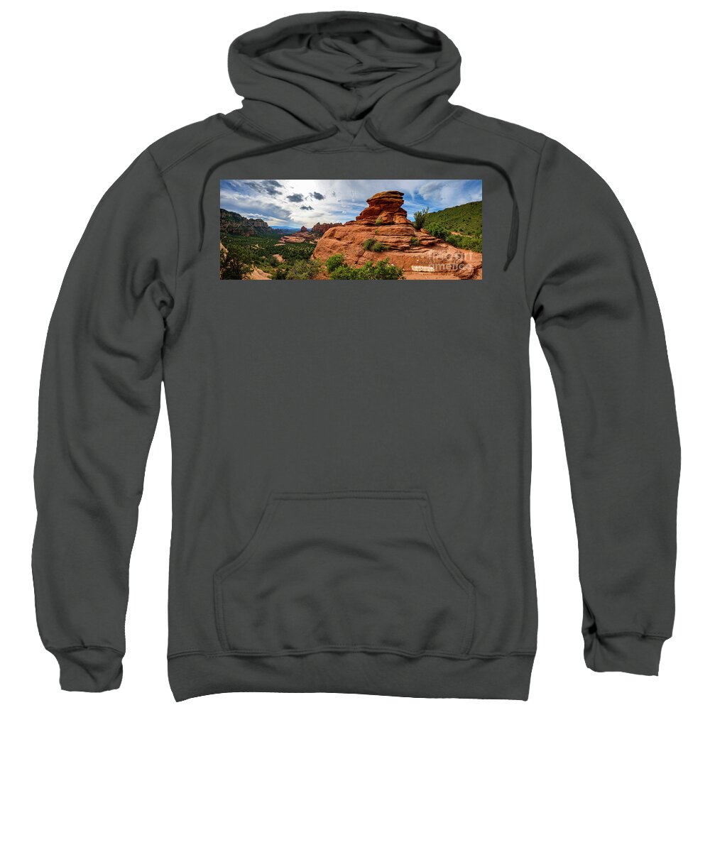 Arizona Sweatshirt featuring the photograph Beautiful Sedona Panorama by Raul Rodriguez