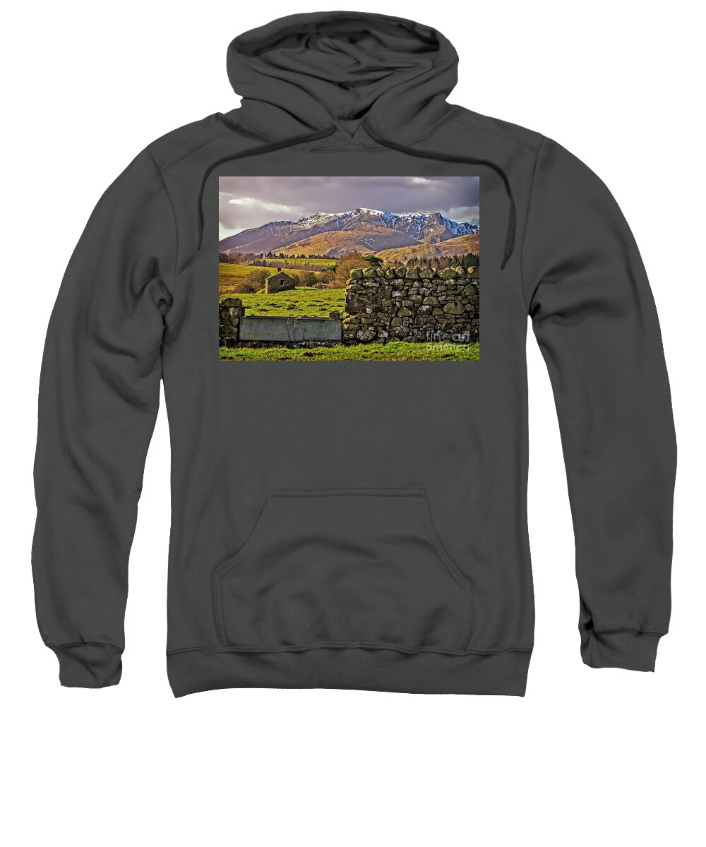 Blencathra Sweatshirt featuring the photograph Blencathra Mountain Lake District #1 by Martyn Arnold