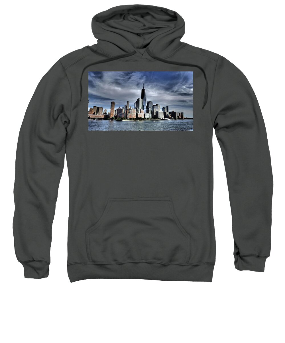 Dramatic Sweatshirt featuring the photograph Dramatic New York City #1 by Susan Jensen