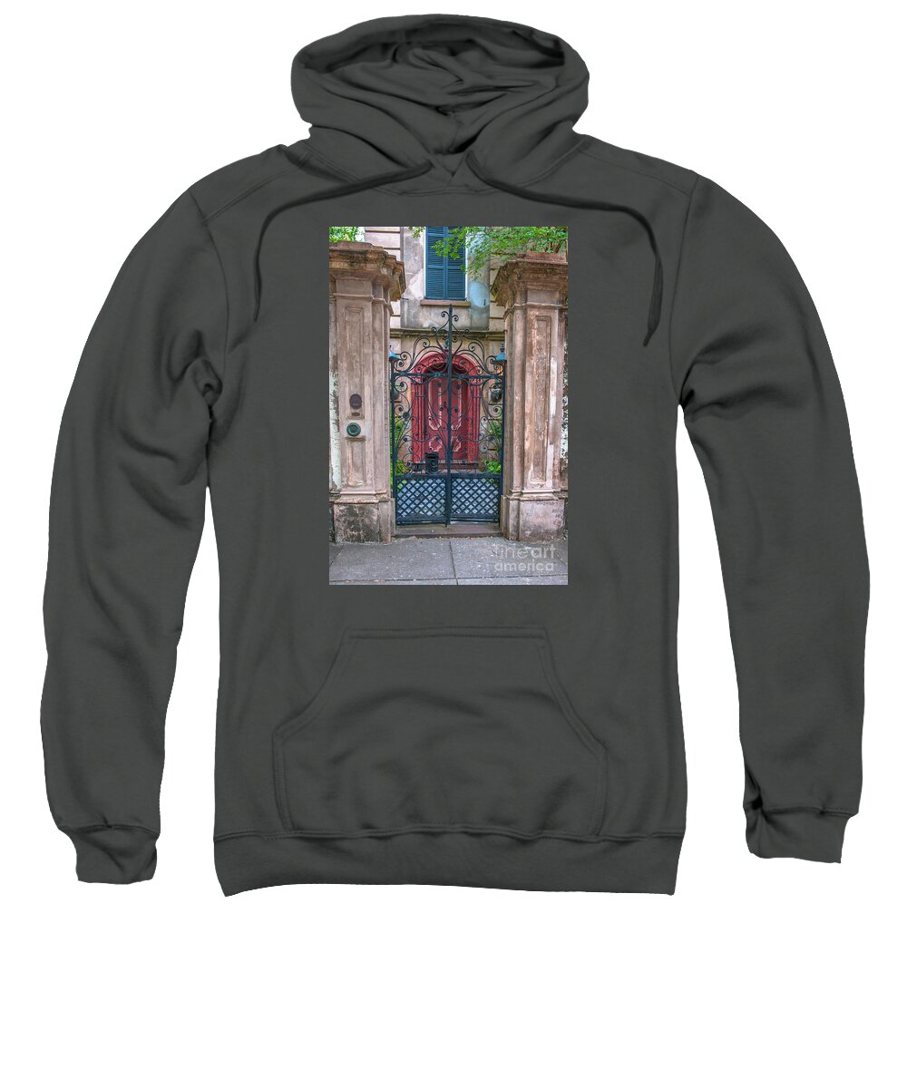 For The Gate Is Narrow And The Way Is Hard That Leads To Life Sweatshirt featuring the photograph Narrow is the Gate #2 by Dale Powell