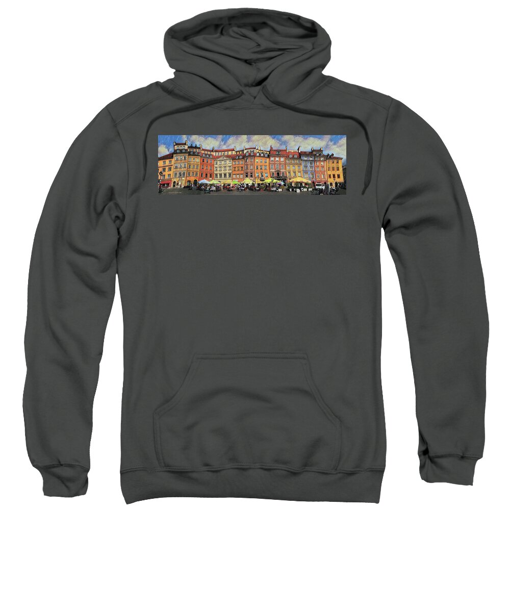  Sweatshirt featuring the photograph Old Town in Warsaw # 29 by Aleksander Rotner